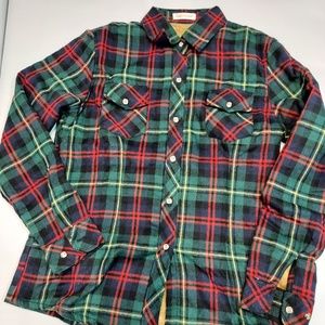 Women's Plaid Fur Plush Lined Flannel Jacket Shirt - Size Medium
